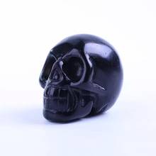 MOKAGY 2 Inches Natural Crystal Obsidian Quartz Calvary Skulls Decorative Collection Gifts 1pc 2024 - buy cheap