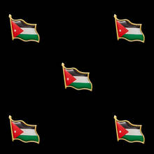 5PCS Jordan Hashemite Kingdom Nation Gold Plated Souvenir Flag Lapel Pins 2024 - buy cheap