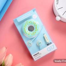 Cute Earphones Macaron 3.5mm In-Ear With Mic Girls Donuts Stereo Earphone Case For iPhone Xiaomi Girl Kid For MP3 Gifts 2024 - buy cheap