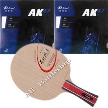 Pro Table Tennis Combo Racket Galaxy YINHE E3 E-3 with 2Pieces Palio AK47 BLUE Rubber With Sponge  PingPong shakehand long FL 2024 - buy cheap