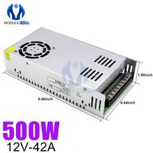 AC To DC 12V Switching Power Supply S-500-12 Metal Shield 42A/500W LED Security Monitoring Voltage Regulator Stabilizer 2024 - buy cheap