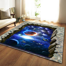 Alfombra antideslizante 3D de galaxia para niños, grande para Juegos De ciencia tapete, universo, espacio, tema nórdico, sala de estar, dormitorio, decoración del hogar 2024 - compra barato