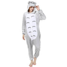 Kigurumi-Pijama de animales para mujer, ropa de dormir todo en uno, trajes de animales de Totoro, disfraz de newwor, Pijama con capucha de dibujos animados 2024 - compra barato