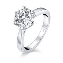 LESF-Anillo de boda de Plata de Ley 925 con seis garras, joyería de compromiso con diamantes SONA 2024 - compra barato