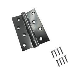 Bisagra de puerta negra de acero inoxidable para puertas pesadas, accesorios de muebles, 4 pulgadas, 2 unids/lote 2024 - compra barato