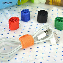 20Pcs Cable Ties Wrapped Reusable Adhesive Strap Organizer USB PC TV Cord Wire Plug Clip Holder Organizer Tie Belt 2024 - buy cheap