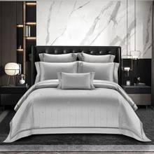 4Pcs Grey/Dusty Pink Vertical Stripes Duvet Cover set 1000TC Luxury Egyptian Cotton Soft Bedding sets Bed Sheet Pillowcases 2024 - buy cheap