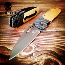 201mm 5CR15MOV Blade Quick Open Knives Folding Knife Tactical Combat Pocket Utility EDC Rescue Knives Hunting Wood Handle 2024 - buy cheap