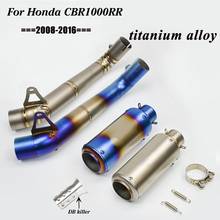 For CBR1000RR 2008 2009 2010 2011 2012 2013 2014 2015 2016 Slip-On Motorcycle 61mm Exhaust Muffler Middle Link Pipe 2024 - buy cheap