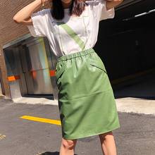 Long Skirt  Natural Sheepskin Genuine Leather 2019 Fashion Female  Design A Real Slim Hip Belt Skirt 2024 - buy cheap