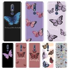 Purple Butterfly Aesthetic Pretty Beautiful Back Cover For Nokia 7.1 6.1 5.1 3.1 2.1 Plus Phone Case Silicone For Nokia 4.2 3.2 2024 - buy cheap