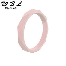 WarBLade 2019 New Diamand Shape Silicone Ring 3mm For Women Wedding Rings Hypoallergenic Crossfit Flexible Rubber Finger Ring 2024 - buy cheap