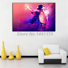 Michaels jacksons cantor música estrela pintura moda cartaz e impressões decorativos da arte da parede quadros de lona decoração para casa 2024 - compre barato