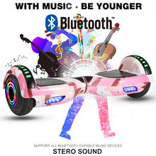 6,5 Дюймов Электрический Скутер Ховерборд литиевая батарея Bluetooth Электрический скейтборд со светодиодной Смарт Ховерборд A9 2024 - купить недорого