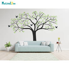 Large tree and birds wall decals tree wall murals Decal For Baby Room Nursery Bedroom Playroom BA979 2024 - buy cheap