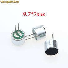 ChengHaoRan 9.7mm x 7mm 2 Pin MIC Capsule Electret Condenser Microphone with 2 pin pick-up Repair parts 2024 - buy cheap