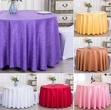 10 Colours Jacquard Round Wedding Table Cloth Damask Pattern Table Cover For Wedding Decoration Hotel Restaurant Round Tables 2024 - buy cheap
