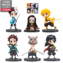 Brinquedo de pvc tronzo demon slayer, personagens kimetsu no yaiba q posket kamado tanjirou nezuko zenitsu giyuu inosuke 2024 - compre barato