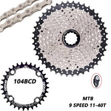 ZTTO-Cassette de 9 velocidades para bicicleta de montaña, accesorio para bici de 9 velocidades, 11-40 T, 9 s, Ratio ancho para buje de piezas, Piñón k7 para m370, x5, x7, HG, Compatible 2024 - compra barato