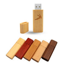Unidad flash usb de madera con caja, pendrive de 64gb, 32gb, 16gb y 4gb, con logotipo personalizado gratis, regalo personal, 10 Uds. 2024 - compra barato