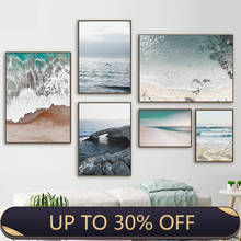 Sea Seagull Waves Beach Natural Landscape Wall Art Canvas Painting Nordic Posters And Prints Wall Pictures For Living Room Decor 2024 - buy cheap