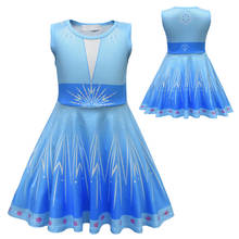 Vestido infantil de princesa, vestido de fantasia para festa de natal para crianças, sem mangas, roupa de princesa, 2020 2024 - compre barato