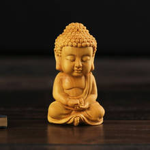 Yueqing резьба из самшита украшение автомобиля ручной работы подарки статуя маленькая Будда Амитабха Религиозная Будда скульптура мини подарок игрушка 2024 - купить недорого