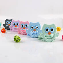 Kovict 1Pcs Baby Animal Silicone Teethers Cartoon Owl Teething Products Accessories for Kids Children Pacifier Chains BPA Free 2024 - buy cheap