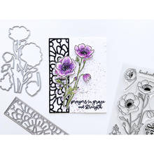 Rectangular flower frame metal Cutting Dies Stencils DIY Scrapbooking Paper/photo Cards Embossing Dies 2024 - buy cheap