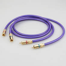 Cable de interconexión de audio RCA con enchufe RCA chapado en oro, Envío Gratis, par, Van den Hul MC-SILVER IT 65 2024 - compra barato