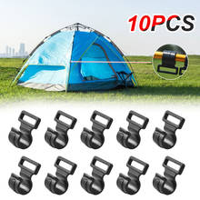 Ganchos de tenda de acampamento, ganchos de tenda de acampamento de 20mm, toldo, vara de tenda, clipes c internos de plástico, p/m/g, acessórios de gancho de fixação portátil com 10 peças 2024 - compre barato