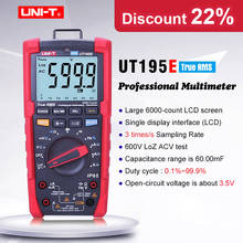 Industrial Digital Multimeter UNI-T UT195E;T-RMS AC DC voltage current Ohm meter;AC voltage current frequency response/LoZ ACV 2024 - buy cheap