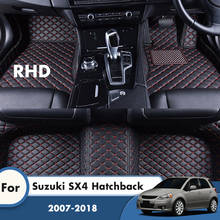 Alfombrillas RHD para coche, accesorios para alfombras, para Suzuki SX4 Hatchback 2018, 2017, 2016, 2015, 2014, 2013, 2012, 2011, 2010, 2009, 2008, 2007 2024 - compra barato