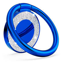 Suporte de celular magnético para iphone, suporte com anel de dedo em metal bling, para montagem em carro, 360 graus 2024 - compre barato