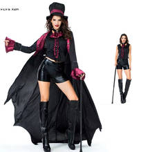 Women Halloween Zoo Circus Animal trainer Costume Female Magician Vampire Cosplay Carnival Purim Bar Stage Role play Party dress 2024 - buy cheap