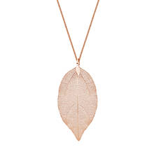Tuliper Maple Leaf  Necklace Women Iced Out Chain Pendant Charm Bridal Party Jewelry Rose Gold Collier Kpop Fashion Femme 2024 - buy cheap