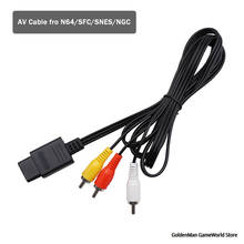Bitfunx-Cable de Audio y vídeo RCA para consola Nintendo SFC/SNES/N64 GameCube, Cable de TV A/V, AV-S de 1,8 m 2024 - compra barato