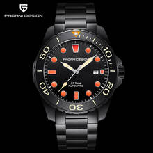 New Top Luxury Brand PAGANI DESIGN Men's Watches Mechanical Buiness Black Wristwatch Men Automatic Steel Clock Relogio Masculino 2024 - buy cheap