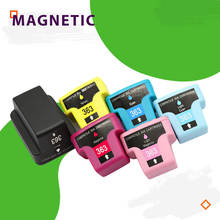 Магнитная совместимые чернильные картриджи для HP 363 Photosmart 3210 3210v 3210xi 3213 3313 8230 8238 8250 принтер картридж для HP363 2024 - купить недорого