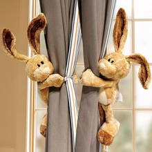2 pçs dos desenhos animados coelho cortina tieback titular cintas gravata costas crianças decoração do quarto acessórios holdback cortina gancho 2024 - compre barato