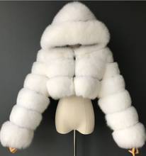 Women 2020 Winter Top Fashion Hooded Faux Fur Coat Elegant Thick Warm Outerwear Fake Fur Jacket Chaquetas Mujer S-6XL Mink Coats 2024 - buy cheap