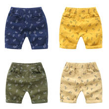 Beach Shorts for Boys Cotton Fashion Kids Knee Length Pants Summer Casual Children's Clothing Trousers 2024 - buy cheap