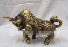 Escultura del zodiaco chino, estatua de bronce, riqueza, monedas, animales, JiXiang, RuYi, Bull Ox 2024 - compra barato