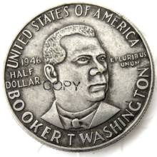 1946 booker meia dólar de prata cópia de moeda banhada a prata 2024 - compre barato