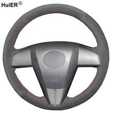 Hand Sewing Car Steering Wheel Cover Suede For Mazda 3 Axela 2010-2013 Mazda 5 Mazda 6 2011-2013 CX-7 CX-9 2015 Mazdaspeed3(US) 2024 - buy cheap