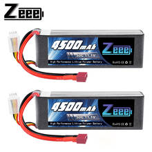 Batería Lipo Zeee de 11,1 V, 4500mAh, 50C, 3S, con enchufe T, para coche, Dron, helicóptero, barco, Avión de control remoto, 2 uds. 2024 - compra barato