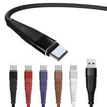 1m 2m 3m Type USB C Cable Fast Charging USB Type-C for Huawei P20 Xiaomi Samsung S9 S8 OnePlus 5 Data Sync Textile Braided Cable 2024 - buy cheap