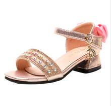 Girls sandals crystal princess shoes 2020 new girls rhinestone sandals fashion girls foreign trade summer sandals 2024 - buy cheap