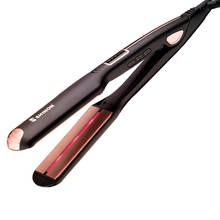 Pro infrared max 450℉ hair straightener professional ceramic flat iron hair straightening smooth hairdressing tool 100-240v 2024 - buy cheap