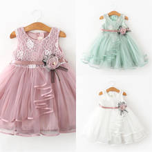 Newborn Toddler Kid Baby Girl Princess Costume Flowers Party Tutu Tulle Dress Summer Sleeveless Dresses Wedding Sundress 6M-5T 2024 - buy cheap